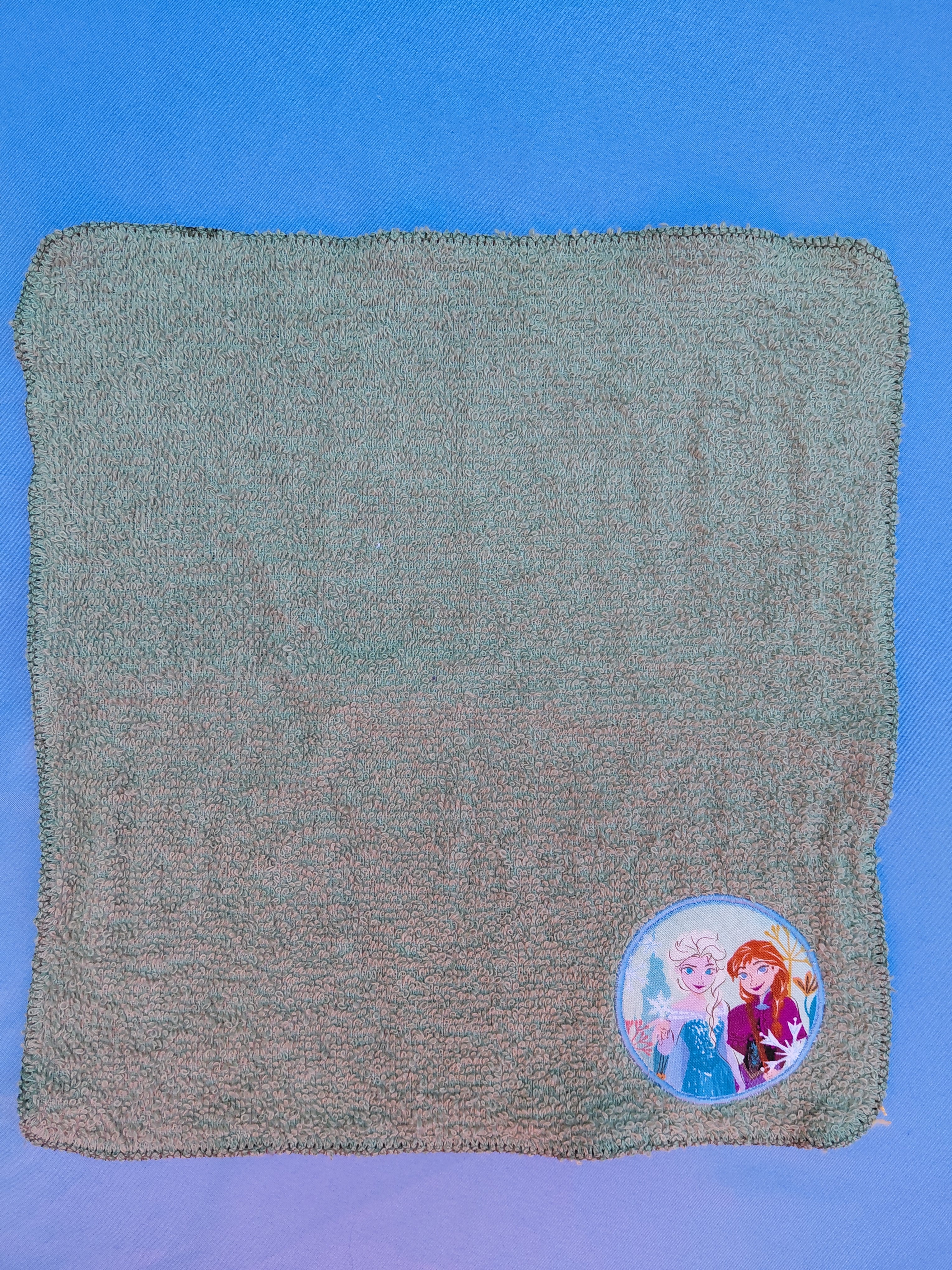 Sage Green Embellished Washcloth – Two Princesses