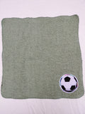 Soccer Gift for Players – Handcrafted Sage Green Washcloth, Unique Gift for Soccer Fans & Coaches, Handmade Bath Accessory