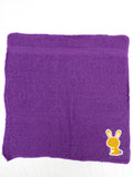 Bunny Gift for Kids – Handcrafted Deep Purple Washcloth, Unique Birthday Gift, Handmade Kids Bath Accessory