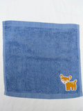 Deer Gift for Nature Lovers – Handcrafted Sky Blue Washcloth, Unique Birthday Gift for Hunters & Wildlife Fans, Handmade Bath Accessory