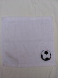 Soccer Gift for Players – Handcrafted Snow White Washcloth, Unique Gift for Soccer Fans, Handmade Bath Accessory