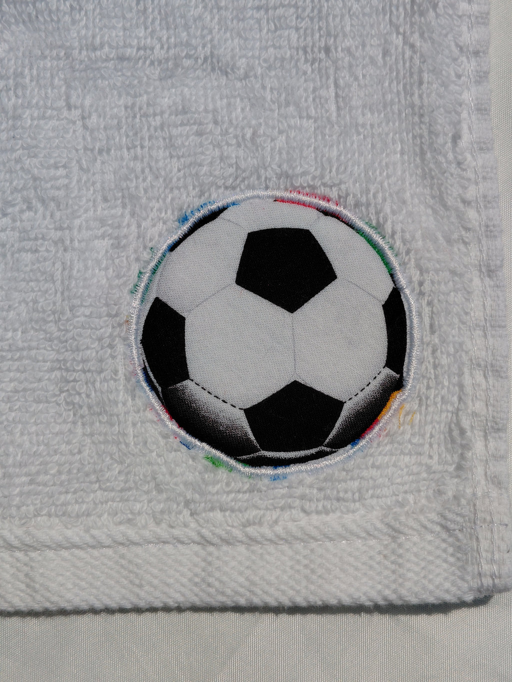 Soccer Gift for Players – Handcrafted Snow White Washcloth, Unique Gift for Soccer Fans, Handmade Bath Accessory