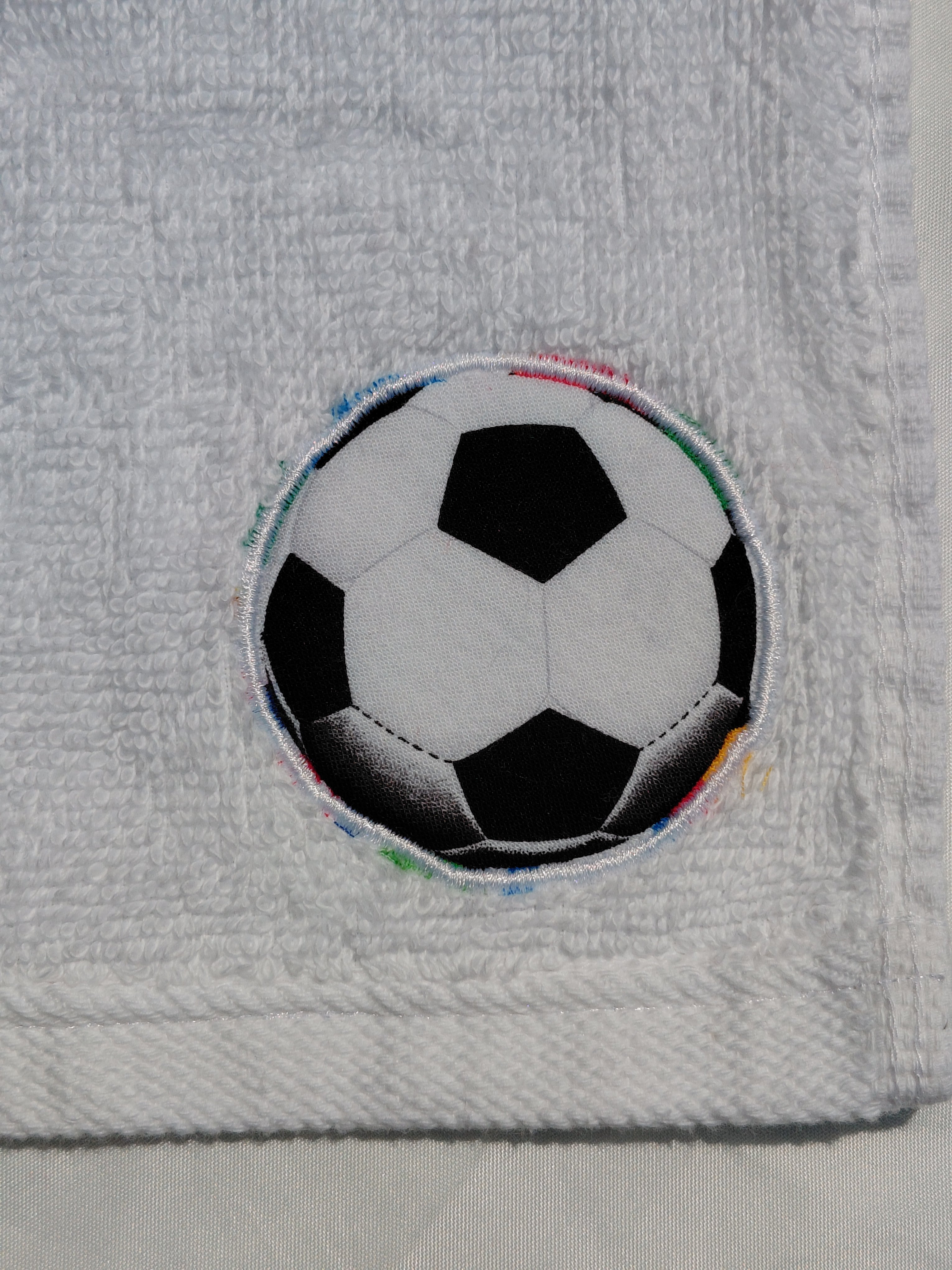 Soccer Gift for Players – Handcrafted Snow White Washcloth, Unique Gift for Soccer Fans, Handmade Bath Accessory
