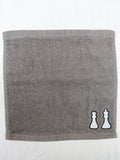 Chess Gift for Adults – Handcrafted Stormy Sky Gray Washcloth, Unique Gift for Chess Players, Handmade Bath Accessory