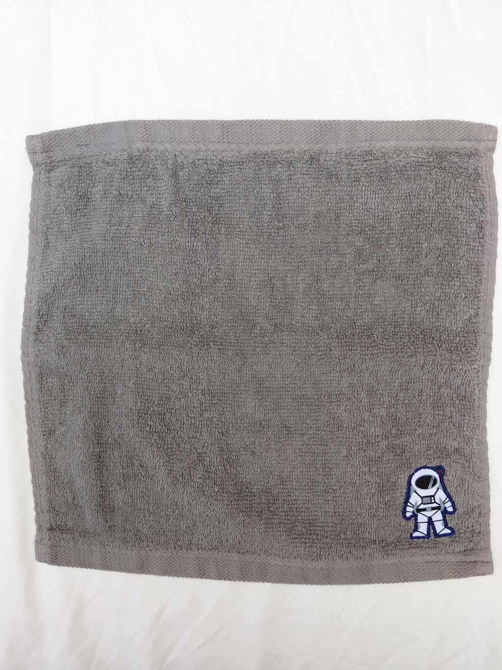 Space Gift for Kids – Handcrafted Stormy Sky Gray Washcloth, Unique Birthday Gift, Handmade Astronaut Bath Accessory