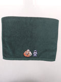 Space Gift for Kids – Handcrafted Dark Forest Green Hand Towel, Unique Birthday Gift, Handmade Astronaut Bath Accessory