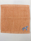 Dog Gift for Kids – Handcrafted Burnt Orange Washcloth, Unique Birthday Gift for Dog Lovers, Handmade Bath Accessory