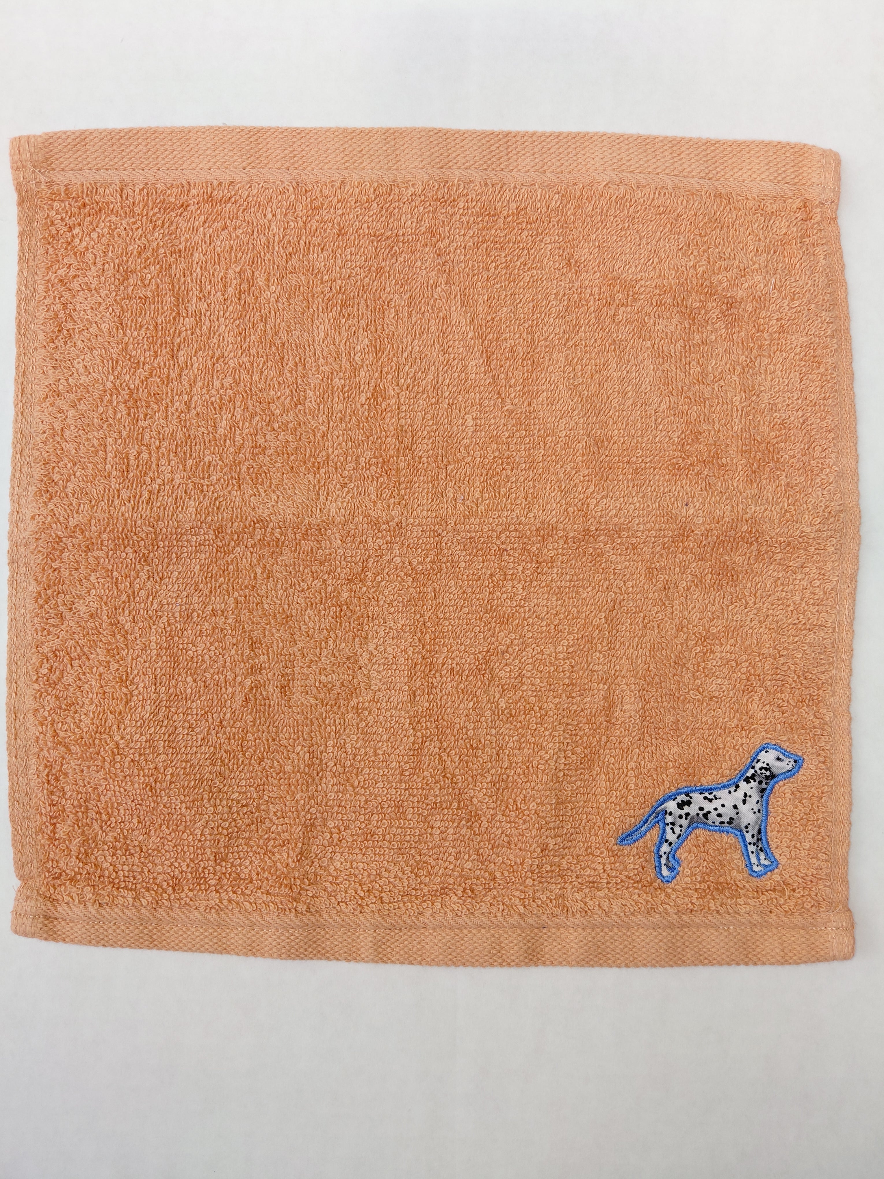 Dog Gift for Kids – Handcrafted Burnt Orange Washcloth, Unique Birthday Gift for Dog Lovers, Handmade Bath Accessory