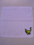 Dinosaur Washcloth – Handcrafted Snow White Bath Cloth | Kids Gift, Unique Handmade Bath Accessory