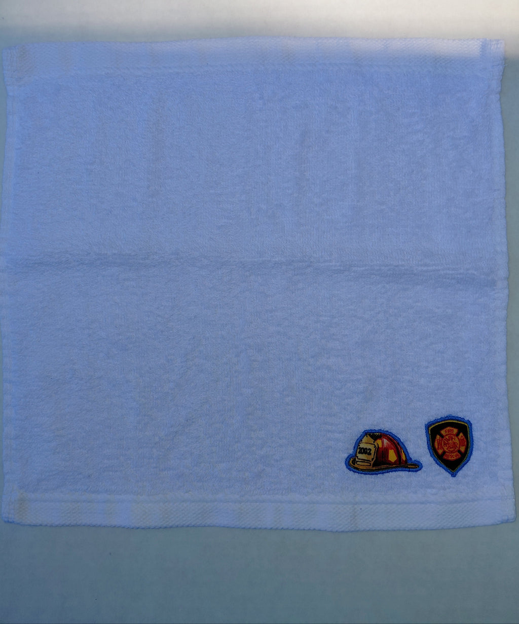 Firefighter Washcloth – Handcrafted Snow White Bath Cloth | Firefighter Gift, Unique Handmade Bath Accessory