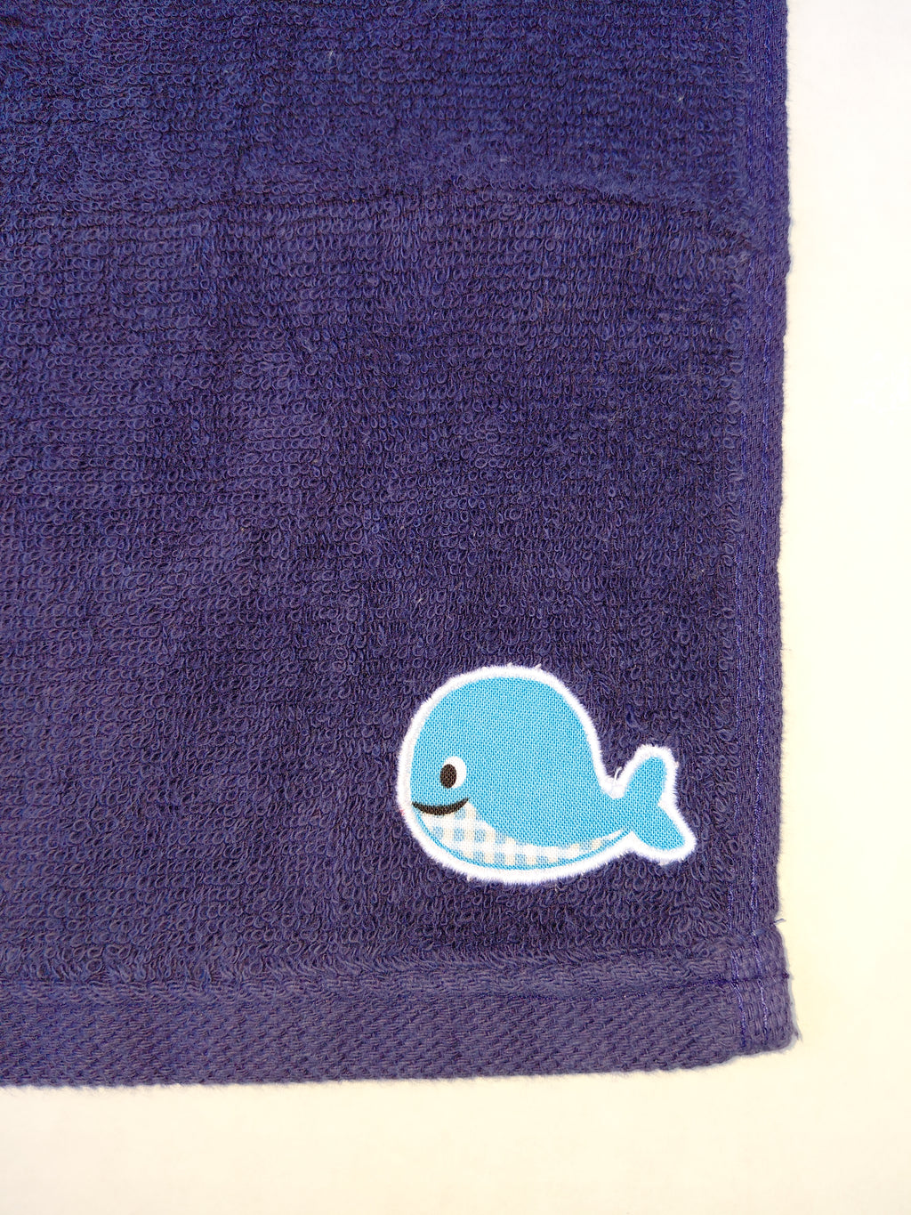 Whale Washcloth – Handcrafted Dark Blue Bath Cloth | Ocean Gift for Kids, Unique Handmade Bath Accessory