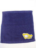 Excavator Washcloth – Handcrafted Dark Blue Bath Cloth | Kids Gift, Unique Handmade Bath Accessory